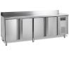 Negatieve gekoelde tafel met opstaande rand - 4 deuren - GN 1/1 Tefcold CF7410