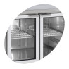 Table Réfrigérée Inox 3 Portes Vitrées GN 1/1 TEFCOLD - Stockage et conservation optimale