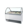 Ventilated Ice Display Case - Curved Front - TEFCOLD