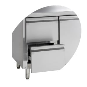 Refroidisseur de Comptoir à Snacks - 4 portes - 460 L | TEFCOLD SK6410