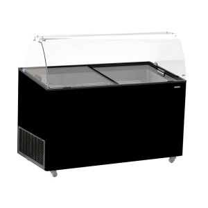 Black Ice Cream Display Case - Optimal storage for 10 x 5 L - Brand CombiSteel