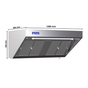 Hotte Snack Komplett 900 - Edelstahl-Design & Absaugleistung