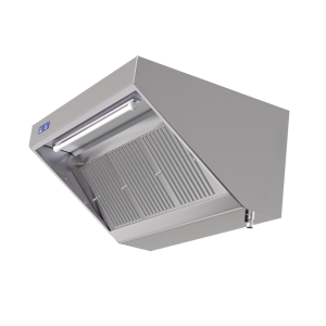 Complete Snack Hood 900 - Length 1600 - Motor, LED, and Dimmer - Dynasteel