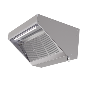 Heißluft-Snack 700 LED ohne Motor Dynasteel - Länge 1400 mm, Edelstahl AISI304