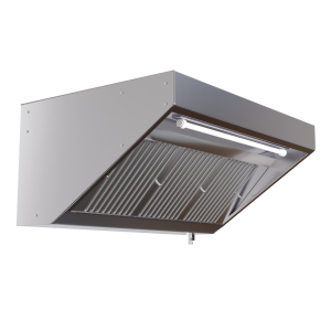 Snack hood 700 with LED and without motor from Dynasteel - Length 2000