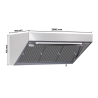 Snack Hood 900 Led Without Motor Dynasteel - High Performance