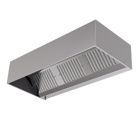 Afzuigkap Cubique 1100 met LED - Dynasteel - 1800mm