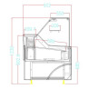 Koelvitrine Wesley 1.3 Zwart 110 L - CombiSteel: Elegant design, Grote capaciteit