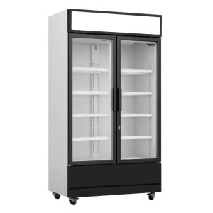 Koelvitrine voor Dranken 2 Glazen Deuren 670 L CombiSteel - Professionele Koelkast