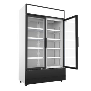 Refrigerated Beverage Display Case 2 Glass Doors 670 L CombiSteel - Professional Refrigerated Cabinet