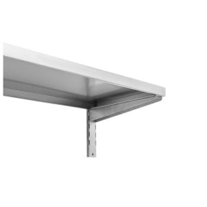 Stainless steel wall shelf - L 1000 x D 400 mm | Dynasteel