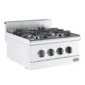 Vrijstaande fornuis 4 branders - 13000 W CombiSteel: Prestaties koken en modern design