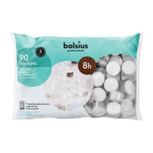 Theelichtjes 8 u - Ø 39 mm - Set van 90 - Bolsius
