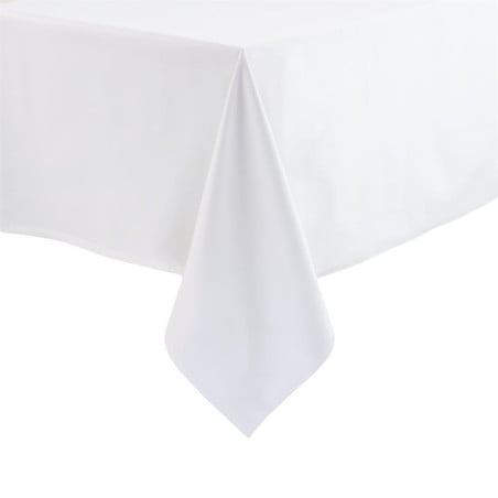 White Tablecloth 1350x2300 mm Mitre Essentials & Polyester - Superior Quality