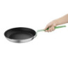 Aluminium-Antihaft-Pfanne mit grünem Griff 280 mm - Hygiplas: Präzises Kochen, einfache Reinigung