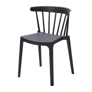 Polypropyleen Stoelen Antraciet - Set van 4: Elegant design en duurzaam comfort
