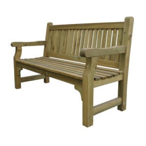 Banc de jardin en bois tendre Rowlinson - Confort et élégance