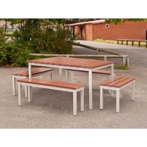 Outdoor Bench Imitation Walnut Wood 1050 mm Gopak CK814