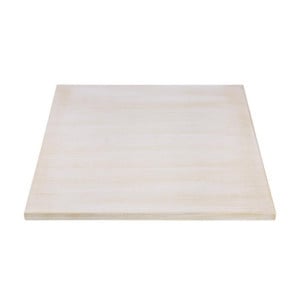 Square Table Top Pre-drilled Vintage White 700 mm Bolero - High-quality Wicker Wood
