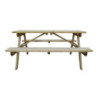 Elegante en robuuste houten picknicktafel 1,5m