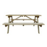 Elegant and sturdy 1.5m wooden picnic table