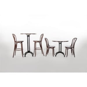 Bistrostoelen Gebogen Hout Noten Afwerking. Charme en Comfort voor Uw Restaurant.