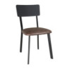 Chaises en Metal Assise Vintage - Lot de 4 Bolero