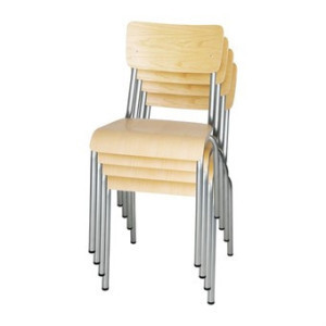 Galvanisierter Holzstuhl - Set mit 4 Bolero