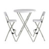 Bolero High Folding Stools - Set of 2 in sturdy steel