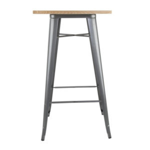 Grey Wooden Bolero Bar Table - Quality and Elegance