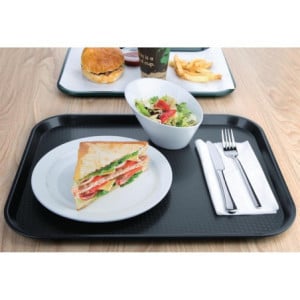 Plateau self-service antraciet Olympia 340 x 450 mm - Duurzaam en elegant