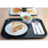 Plateau self-service antraciet Olympia 340 x 450 mm - Duurzaam en elegant