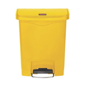 Gele Vuilnisbak 30L Rubbermaid - Ultra Sterk Voetpedaal