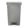 Grijze Voetpedaalemmer 50L - Hygiënisch & Praktisch | Rubbermaid