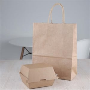 Small Compostable Hamburger Boxes 105mm: Eco-friendly solution in kraft