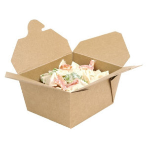 Compostable Cardboard Food Boxes 600ml - Pack of 400, Eco-Friendly & Durable