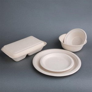 Ronde composteerbare bagasse natuurlijke kommen 950 ml - Set van 50 - Milieuvriendelijk & Elegant