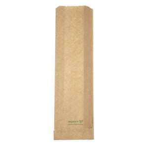 Compostable Vegware Hot Snack Bags 356 x 101 mm - Pack of 500, FC897