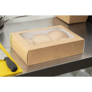 Kompostierbare Standard-Boxen | Vegware - Packung mit 50