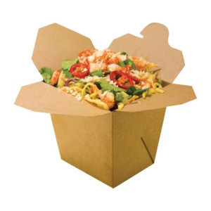 Kraft Pasta dozen 1 L - Set van 400 Vegware BIO