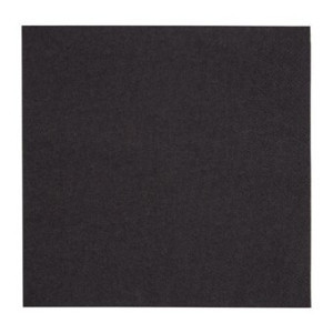 Serviettes 2 Plis Noires 330 mm - Lot de 2000 Snacking Eco-Friendly