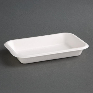 Composteerbare bakjes van bagasse 680 ml - Set van 50, topkwaliteit