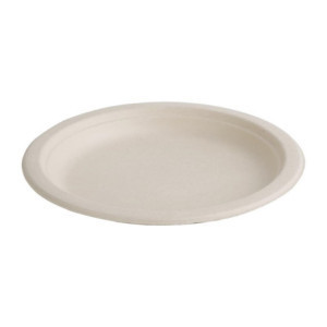 Assiettes ovales compostables en bagasse 198 mm - Lot de 50, qualité professionnelle