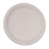 Round compostable plates made of natural bagasse - Pack of 50, 260mm