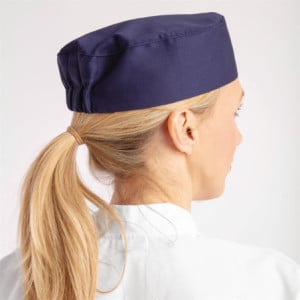 Blaues Küchenkäppchen Whites Chefs Clothing A204 - Komfort und Stil Heben Sie sich in der Küche ab!