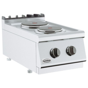 Countertop Electric Stove 700 with 2 Plates - CombiSteel professional