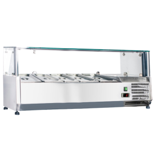 Refrigerated Display Saladette 6 x GN 1/3 Dynasteel: Optimal Freshness and Organization