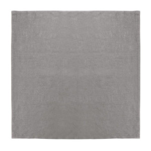 Serviettes de table en lin grises 400 x 400 mm - Lot de 12 - Olympia