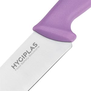 Couteau de Cuisinier Hygiplas - Précision 215mm, Manche Violet