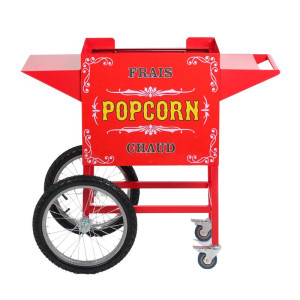 Chariot pour Machine à Pop Corn - Rouge - Dynasteel